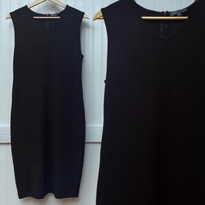 Vince Dress Brown Old Money Mushroomcore Sheath Midi Bodycon Stretch Knit 8